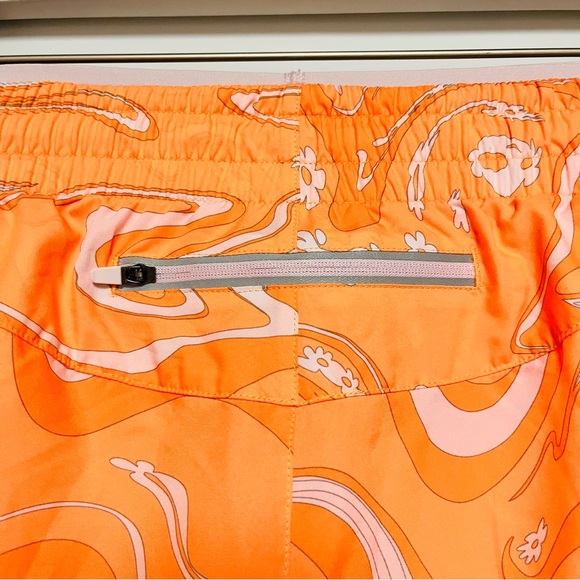 Fabletics Breathe Mid-Rise Run Short Womens Large Lined Orange Pink Athletic Gym - Picture 4 of 12